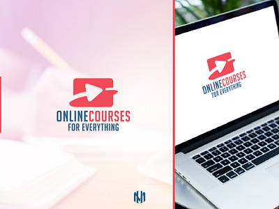 Online Courses For Everything Logo Design adobe photoshop brand branddesign brandidentity branding design flat graphic design icon illustration logo logodesign logodesigner minimal typography vector