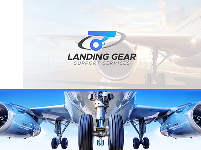 Landing Gear Support Services Logo Design aircraftlogo airlineslogo branding design icon illustration landinggearlogo logo pictoriallogo typography vector
