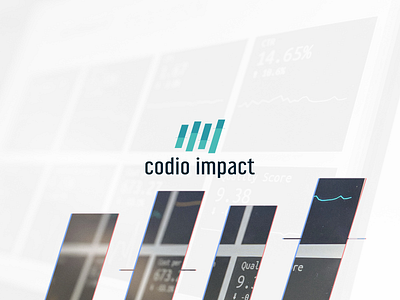 Codio Impact Logo Design analytics branding graph illustrator logo logodesign teal