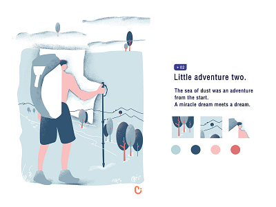 Little adventure two. illustration risk 品牌 插图 插画 设计 追波