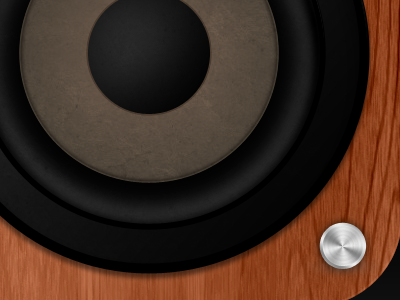 Detail of speaker icon