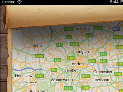 Heritage App Map UI coaches loupe