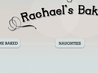 Rachael's Bakery baked clumsey coaches loupe cupcakes naughties typography