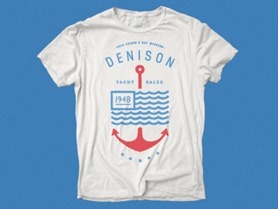 Denison Yacht Sales boats design flag graphic graphic tee shirt tee typography yacht