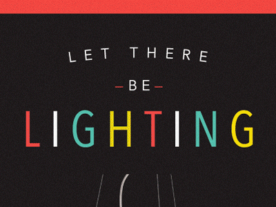 Let There Be Lighting! color design editorial hire me layout magazine midcentury print typography