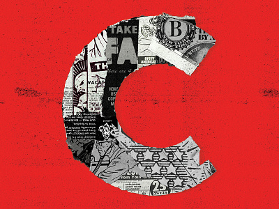 "C"ollage collage design letter lettering type typography
