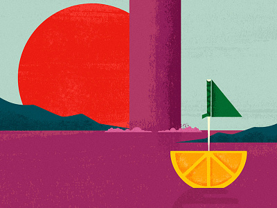 Illustration for Appleton Museum of Art art artwork colors design event food fruit illustration museum project sail