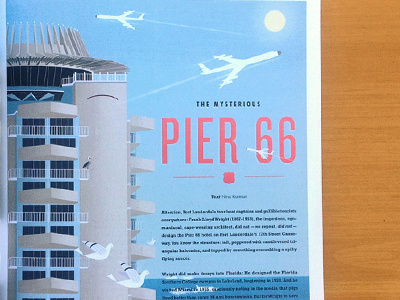 Pier 66 Illustration (Photo) illustration magazine typography