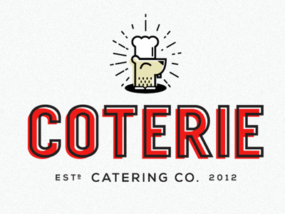 Coterie Catering Co. ID branding design identity logo typography