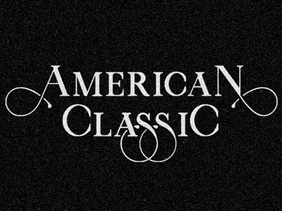 American Classic america band classic hunkydory lettering logotype