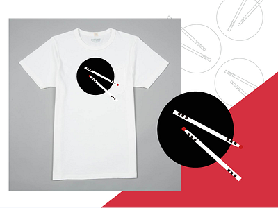 Jazz Drummer T-shirt Design graphic design