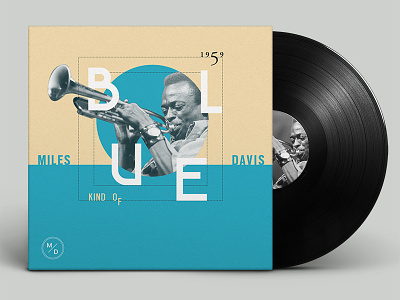 Kind Of Blue improvization jazz modern music typography vintage