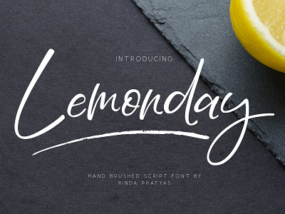 Lemonday Script Font branding script font typography