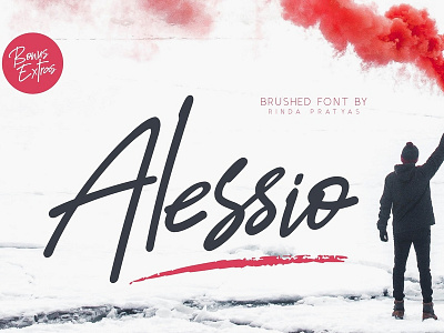 Alessio Brushed Font alessio branding script font typography