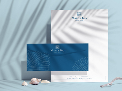 Mauna Key Beach House boutique hotel brand identity branding branding and identity clean concept design hotel branding logodesign minimal