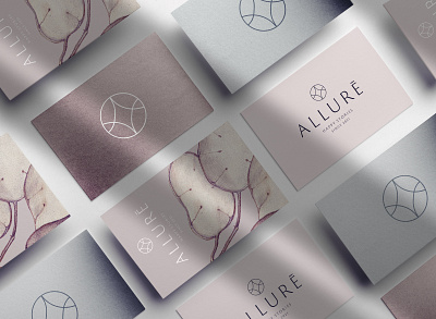 Allurē brand identity brand identity design branding design branding design trends 2020 business card deisgn business cards graphic design studio illustration logo design minimal texture typography art typography logo typography logotype