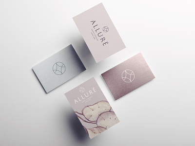 Allurē brand identity branding branding design business cards business cards design business cards mockup fashion brand fashion brand logo logo design