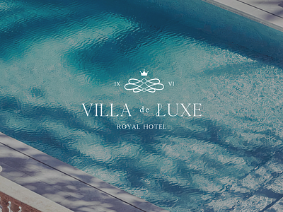 Villa de Luxe boutique logo brand identity branding branding and identity green hotel logo logo design visual identity