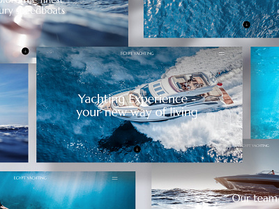 Egypt Yachting blue boat boat charter web design figma luxury sea sea trips travel ui ux uxui web design web development webflow website yacht yacht charter yacht charter web design yachting website