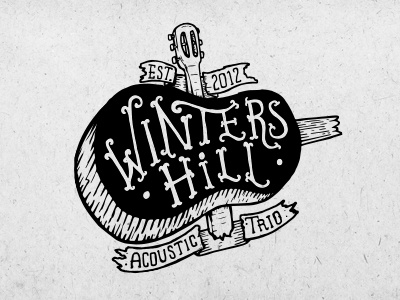 Logo illustration for winters hill band logo hand drawn illustration logo music logo winters hill