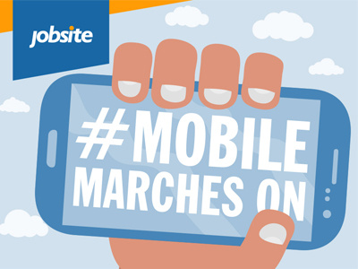 Infographic - Mobile marches on cell character design illustration infographic mobile phones tomall