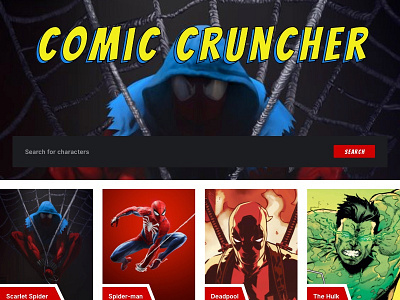 Unused Comic Cruncher Homepage