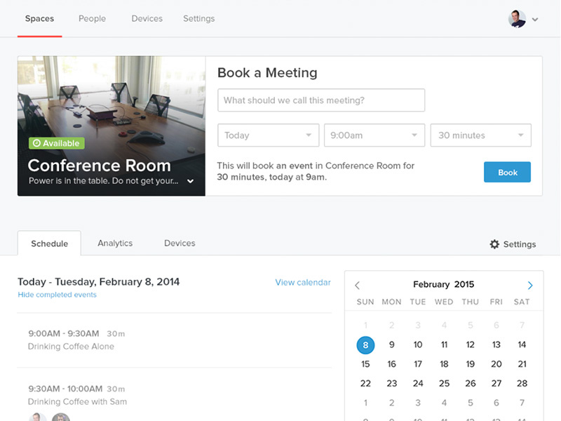 Space Header Booking by ethan macdonald for Robin on Dribbble