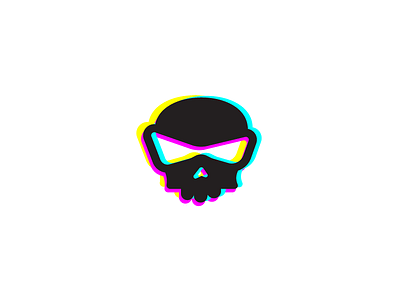 logo brand cmyk logo punk rock skull