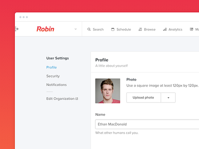 ✨ New user settings ✨ beacon calendar dashboard office robin room