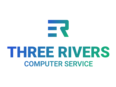 Three Rivers logo gradient logo rivers