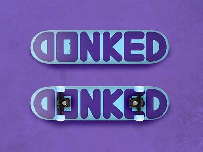 DONKED Universe Purple & Electric Blue brand electric blue skateboard universe purple