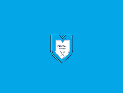 Dental shield logo art direction branding creative logo