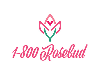 1-800 Rosebud - Thirty Logos Challenge Day 6 1 800 rosebud brand branding flower flower logo logo logo design rose rose logo rosebud rosebud logo thirty logos