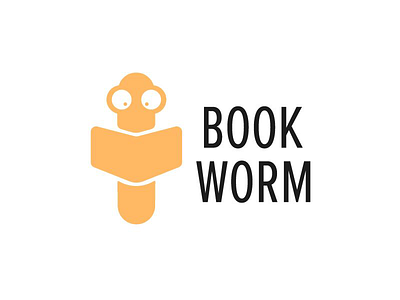 Book worm - Thirty Logos Challenge Day 14 book book logo book worm design logo logo design thirty logos thirty logos challenge worm worm logo
