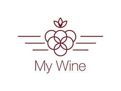 My Wine - Thirty Logos Challenge Day 26 deliver delivery design logo logo design my wine thirty logos thirty logos challenge wine