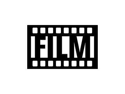 FILM - Thirty Logos Challenge Day 29 black and white cinema design film logo logo design movie thirty logos thirty logos challenge