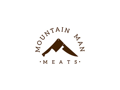 Mountain Mets Store Logo branding design food hipster logo logotype man meat minimalist mountain