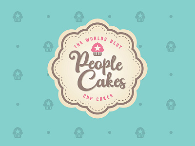 People Cakes bread cakes design dessert food logo people