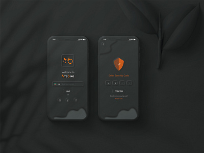 Mobile Login - App Screen Design app design bike rent app bike rental dribbbleshot figma hirebike login mobile neomorphism rental app ride ridesharing signup ui uidesigner uiux uiuxdesign ux xd