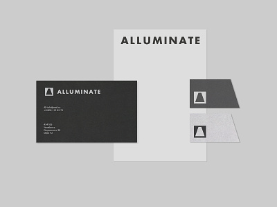 ALLUMINATE branding design logo minimal
