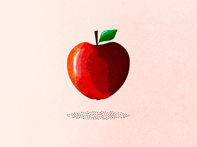 Apple apple brush brushes clean czech design drawing flat illustration minimal nature photoshop psd web