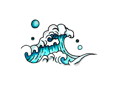 Wave illustration clean design flat illustration illustrator minimal nature ocean photoshop sea ui vector water wave