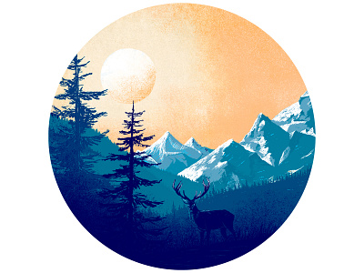 Mountains illustration