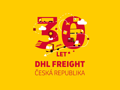 30 years of DHL Freight logo