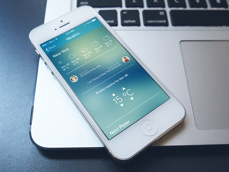 iPhone App Screen by Almedin Dacic on Dribbble