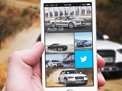 Audi Magazine audi ios7 iphone mobile photoshop screen ui