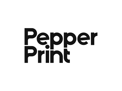 🌶️ Pepper Print Logo 🌶️ branding corporate design corporate identity design happylemon illustration logo logodesign minimalist pepper logo pepper print print logo