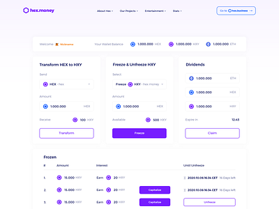 🍋 hex.money Landing Page 🍋