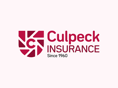 🍋 Culpeck Insurance Logo 🍋 branding corporate design corporate identity design happylemon illustration insurance logo logo logodesign minimalist modern