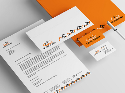 Hansen Dämmtechnik: Stationery branding business cards corporate design folder logo logodesign paper stationary stationery